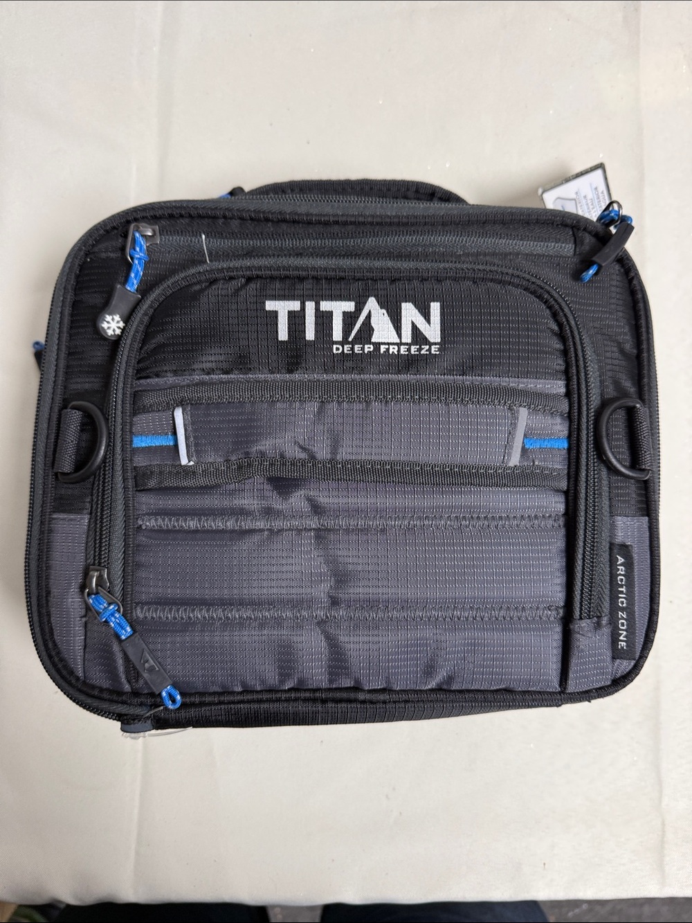 Titan Deep Freeze Bag in Black, Gray and Blue Accents
